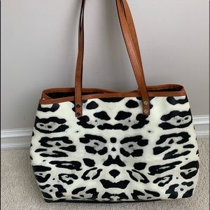 Lamb by Gwen Stefani tote bag leopard w leather